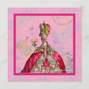 Marie Antoinette Bridal Shower Invitation