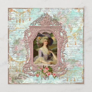 Marie Antoinette Bridal Shower Invitation