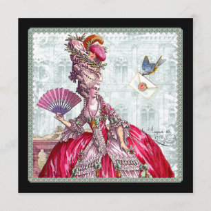 Marie Antoinette Bridal Shower Invitation