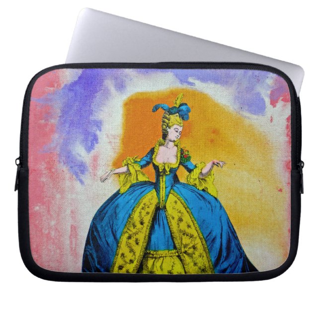 Marie Antoinette by Michael Moffa Laptop Sleeve (Front)