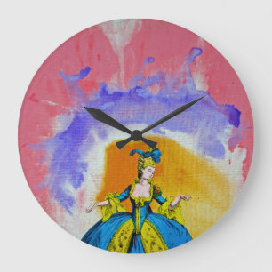Marie Antoinette by Michael Moffa Large Clock