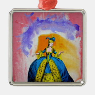 Marie Antoinette by Michael Moffa Metal Ornament
