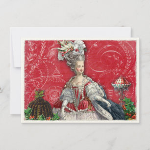Marie Antoinette Christmas Desserts Invitation