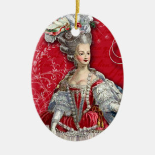 Marie Antoinette Christmas Ornament