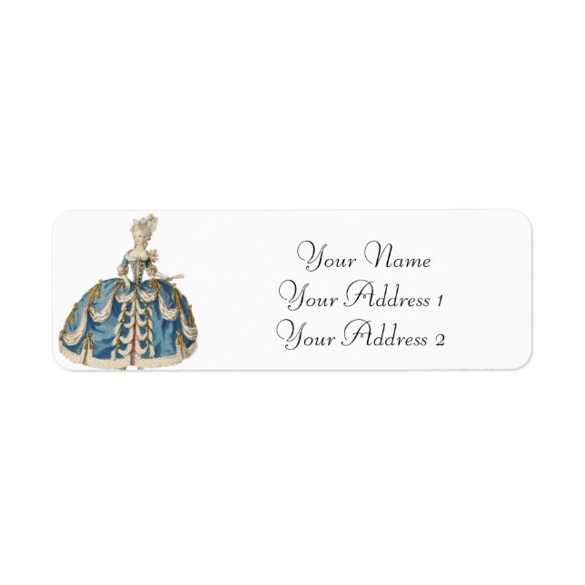 Marie Antoinette Custom Avery Address Labels (Front)