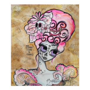 Marie Antoinette, Dia de los Muertos Photo Print