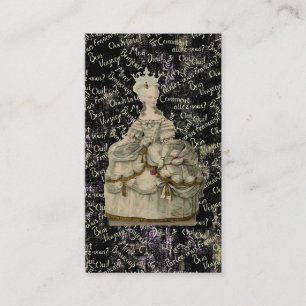 Marie Antoinette Extravagant Dress ~ Business Card