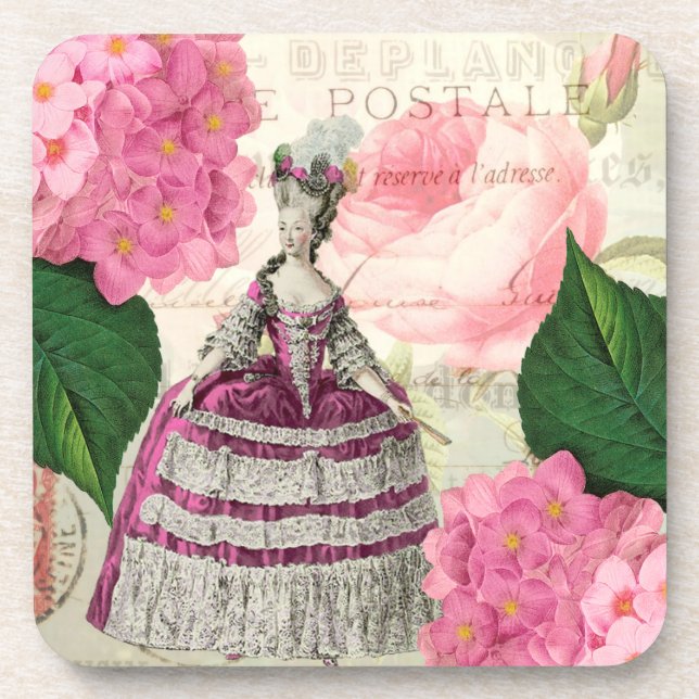 Marie Antoinette French Accent Coasters Set (Front)