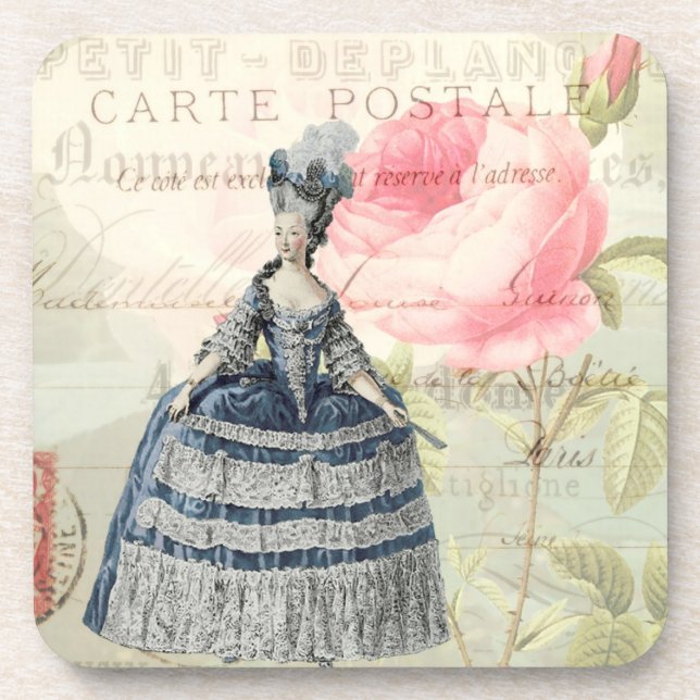 Marie Antoinette French Accent Coasters Set (Front)