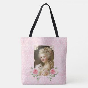 Marie Antoinette,French,Paris,cat,portrait Tote Bag