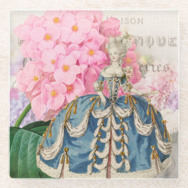 Marie Antoinette Glass Coaster (Front)