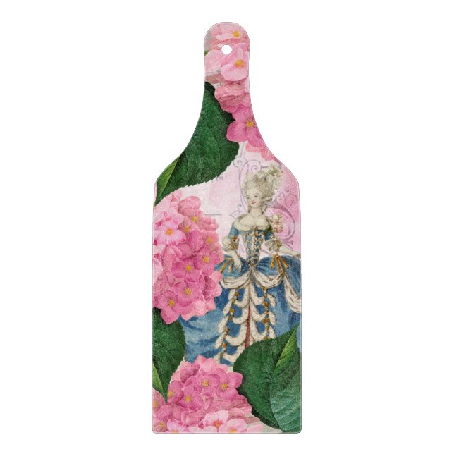 Marie Antoinette Glass Cutting Board Paddle (Front)