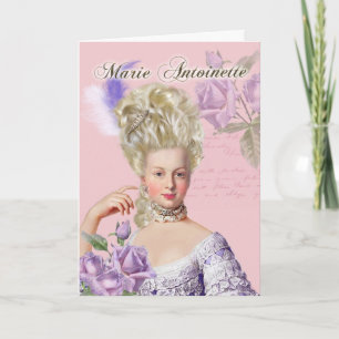 Marie Antoinette Greeting Card Lavender Rose