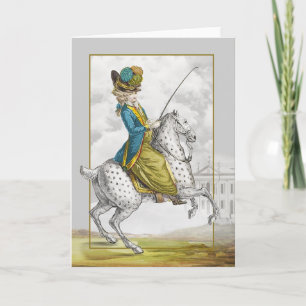 Marie Antoinette Horse Card