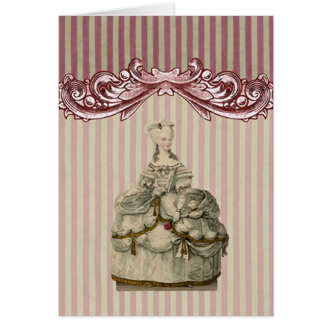 Marie Antoinette in Extravagant Dress - (Front)