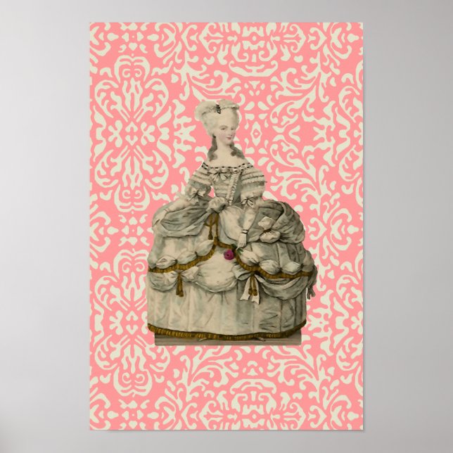 Marie Antoinette in Extravagant Dress ~ Poster (Front)