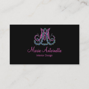 Marie Antoinette in Flowers ~ Business Cards