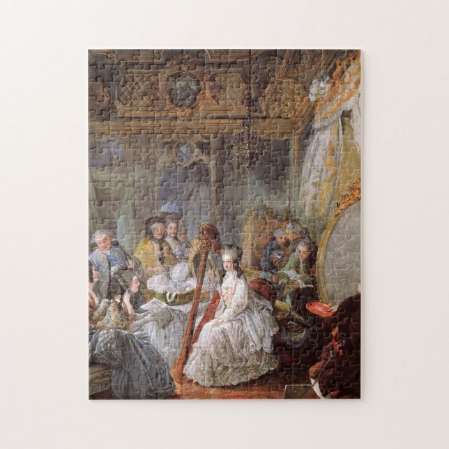 Marie Antoinette In Her Chamber At Versailles Jigsaw Puzzle (Vertical)
