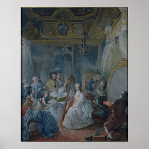 Marie Antoinette  in her chamber at Versailles Poster