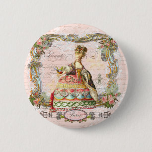 Marie Antoinette in Pink 6 Cm Round Badge