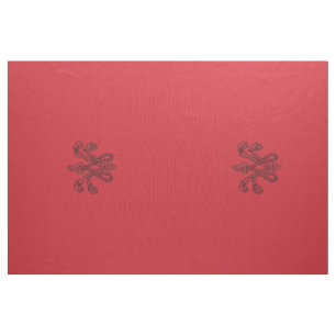 Marie Antoinette initial monogram upholstery panel Fabric