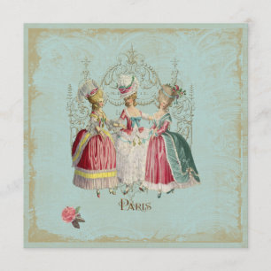 Marie Antoinette Ladies in Waiting Invitation