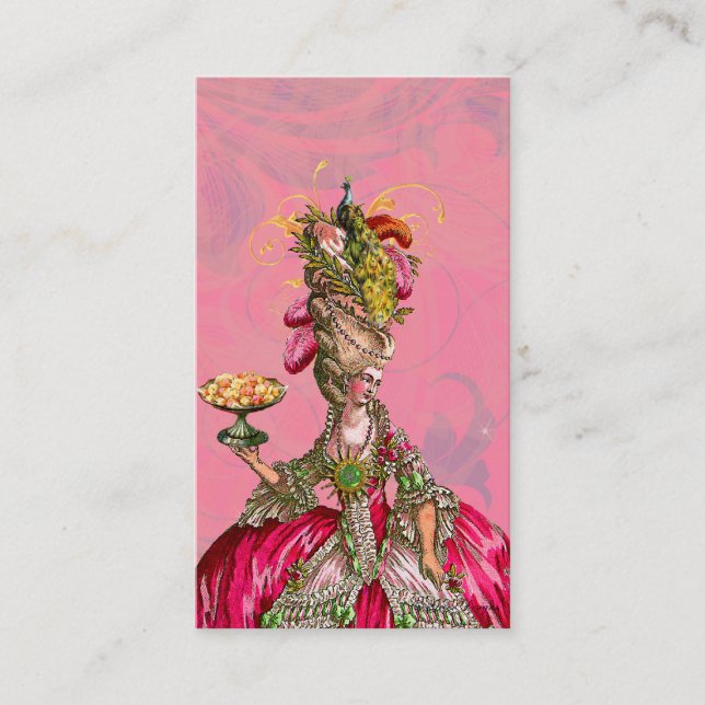 Marie Antoinette Let Them Eat Cake Business Card (Front)