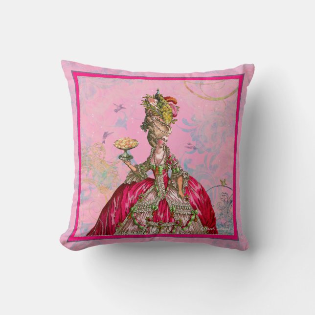 Marie Antoinette Let Them Eat Cake Cushion (Front)