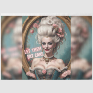 Marie Antoinette Let Them Eat Cake Decoupage  Tissue Paper