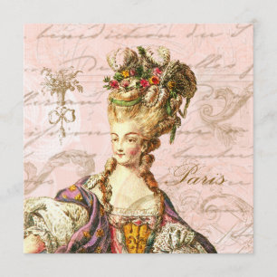 Marie Antoinette Let them Eat Cake Invitation
