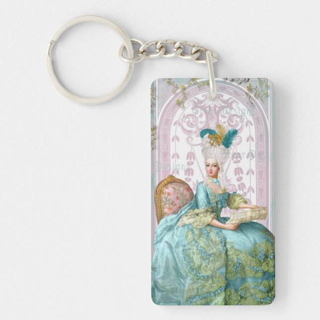 Marie Antoinette Let them Eat Cake Key Ring (Front)