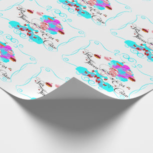 Marie Antoinette Let Them Eat Cake Wrapping Paper