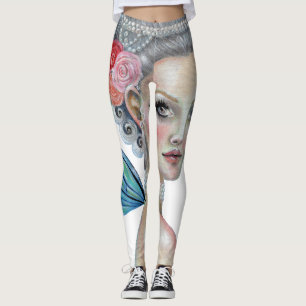 Marie Antoinette Let them eat cupcake leggings
