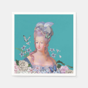 Marie Antoinette Lets Eat Cake Birthday Napkin