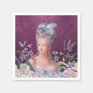 Marie Antoinette Lets Eat Cake Birthday Napkin