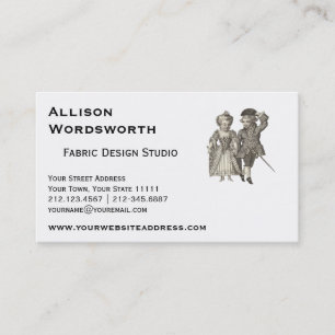 Marie Antoinette Louis XVI Romantic Couple Business Card