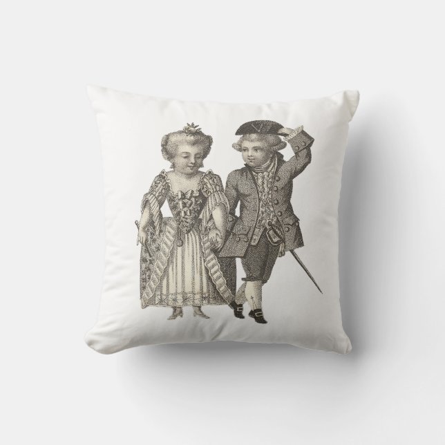 Marie Antoinette Louis XVI Vintage Costumes Cushion (Front)