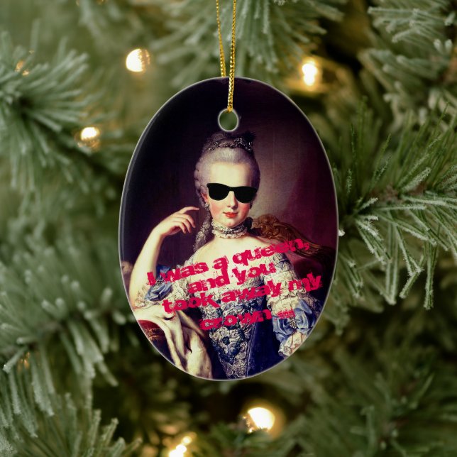 ♥ Marie-Antoinette Marie Antoinette crazy Kitsch ♥ Ceramic Ornament (Tree)