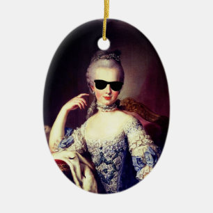 Marie-Antoinette Marie Antoinette crazy Kitsch Ceramic Ornament