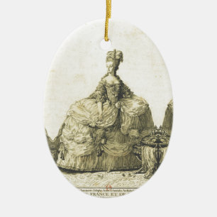 ♥ Marie-Antoinette Marie Antoinette shabby chic Ceramic Ornament
