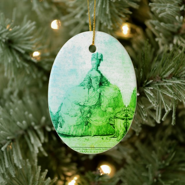 ♥ Marie-Antoinette Marie Antoinette shabby chic ♥ Ceramic Ornament (Tree)