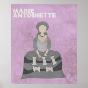 Marie Antoinette:Minimalist Historical Figures Pos Poster