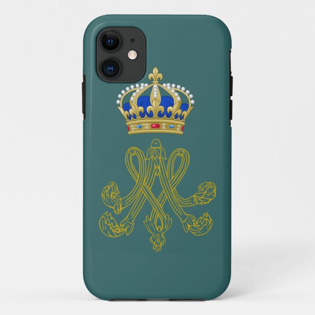 Marie Antoinette Monogram Case-Mate iPhone Case (Back)