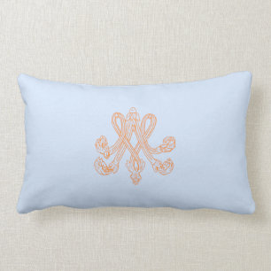 Marie Antoinette - Monogram - Monogram initials Lumbar Cushion