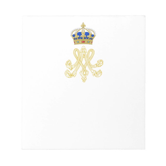 Marie Antoinette Monogram Notepad (Front)