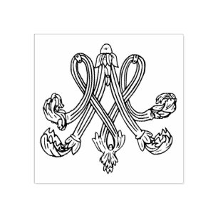 Marie Antoinette - Monogram - Royal Initial Rubber Stamp