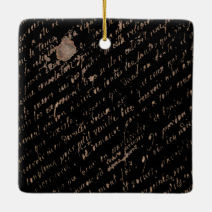 Marie Antoinette - Monogram - Royal Monogram Ceramic Ornament