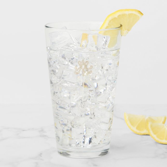 Marie Antoinette - Monogram - Royal Monogram Glass (Back Ice)