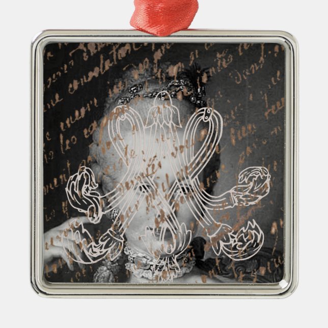 Marie Antoinette - Monogram - Royal Monogram Metal Ornament (Front)