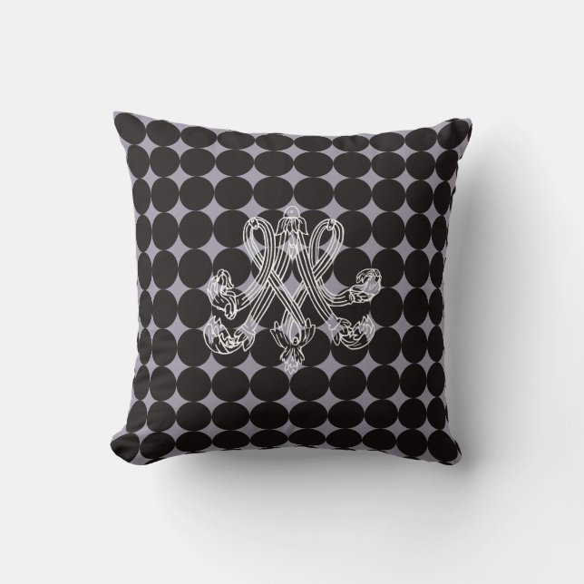 Marie Antoinette – Monogramm – Monogram initials Cushion (Front)
